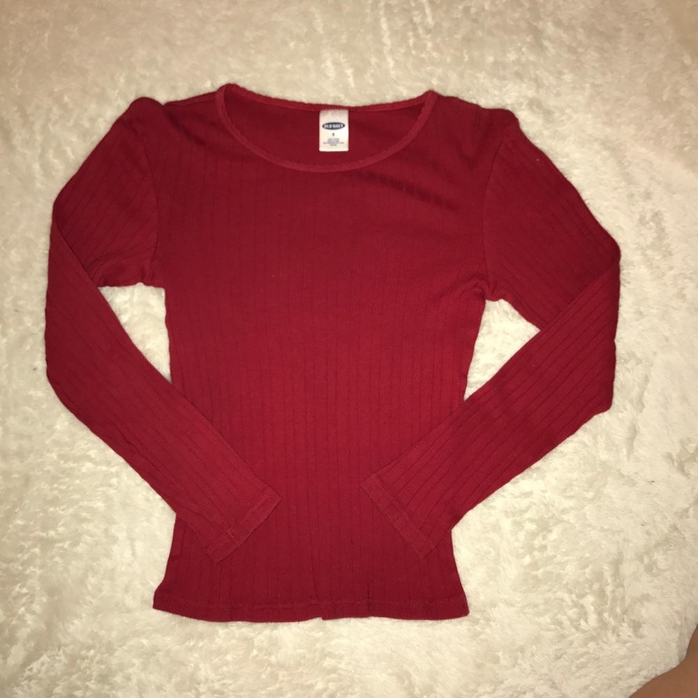 Old Navy Red Ripped Tshirt